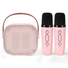 Alpha Mini Portable Karaoke Machine for Adults Kids with 2 Wireless Microphones - Free Delivery