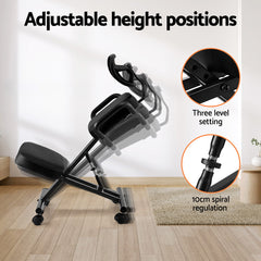 Artiss Kneeling Chair Ergonomic Office Home Knee Seat Posture Back Stretch Rest