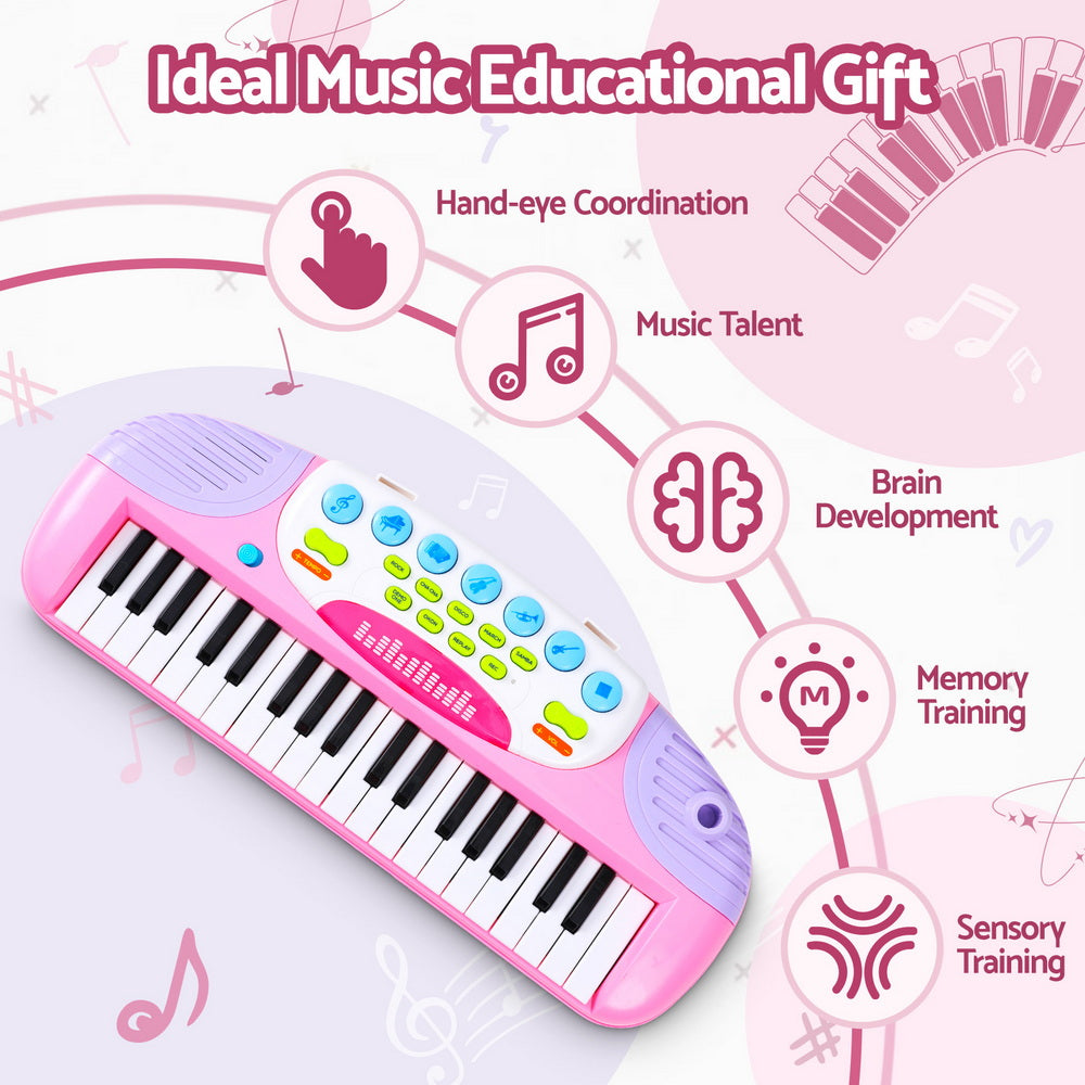 Keezi Kids Piano Keyboard 37 Keys Electronic Free Delivery