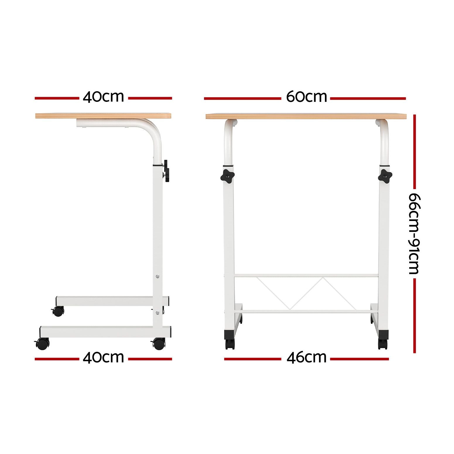 Artiss Laptop Desk Table Adjustable 60CM Light Free Delivery