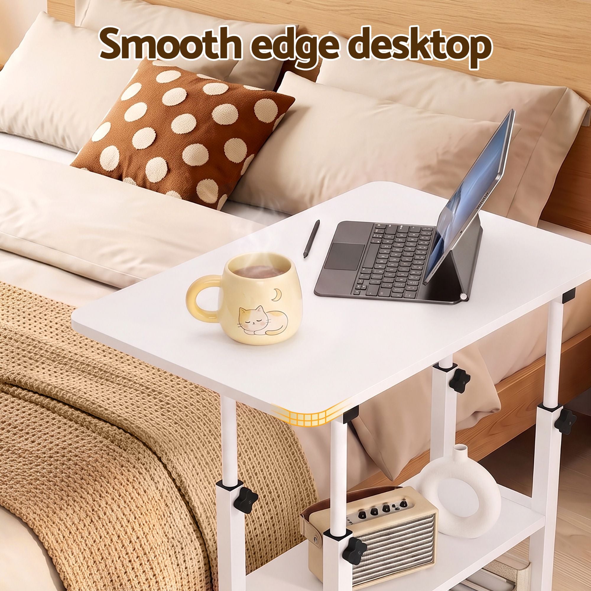 Artiss Laptop Desk Height Adjustable Mobile Workstation Computer Desks 60CM
