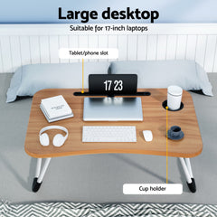 Laptop Desk Table Foldable Stand Lap Tray Sofa Bed Portable Adjustable Desks - Free Delivery