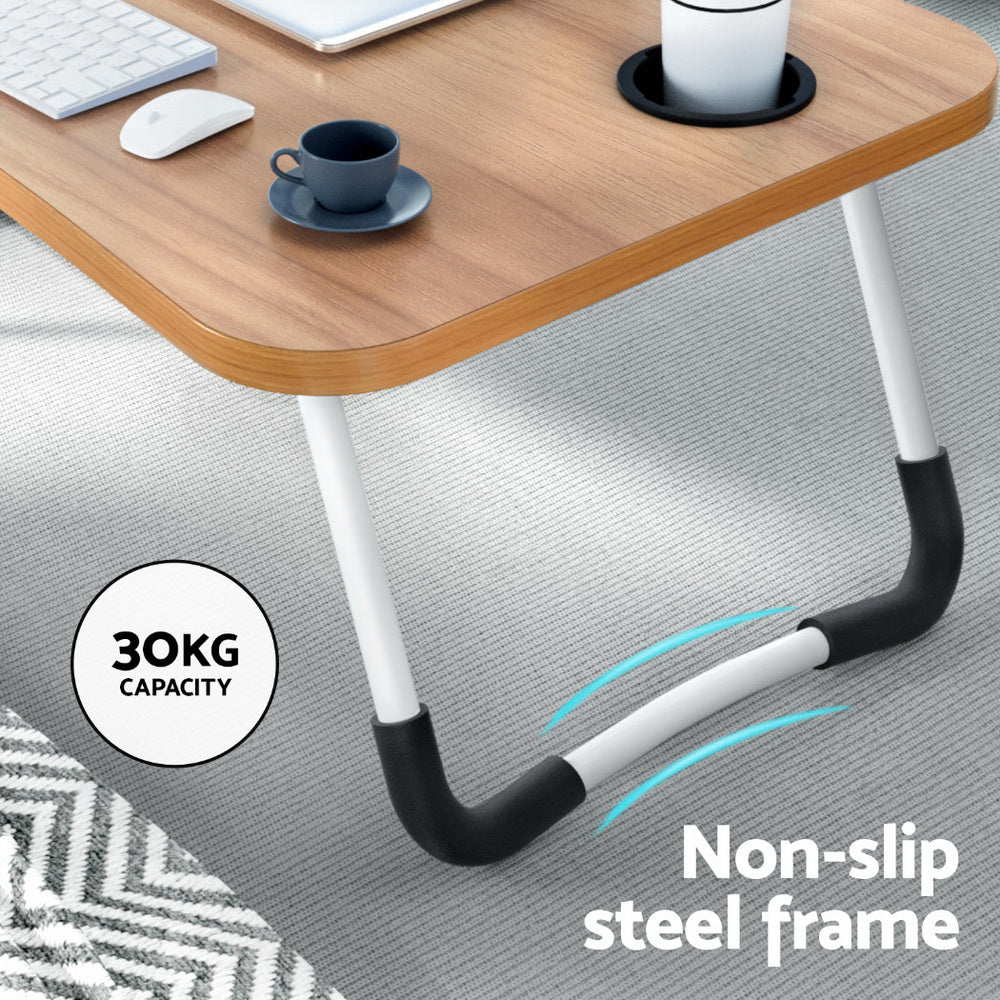Laptop Desk Table Foldable Stand Lap Tray Sofa Bed Portable Adjustable Desks - Free Delivery