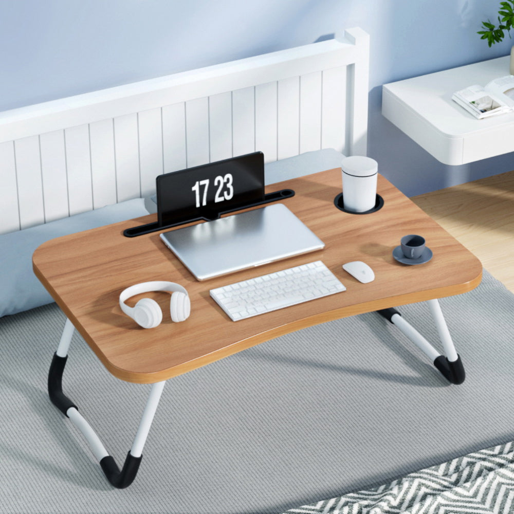 Laptop Desk Table Foldable Stand Lap Tray Sofa Bed Portable Adjustable Desks - Free Delivery