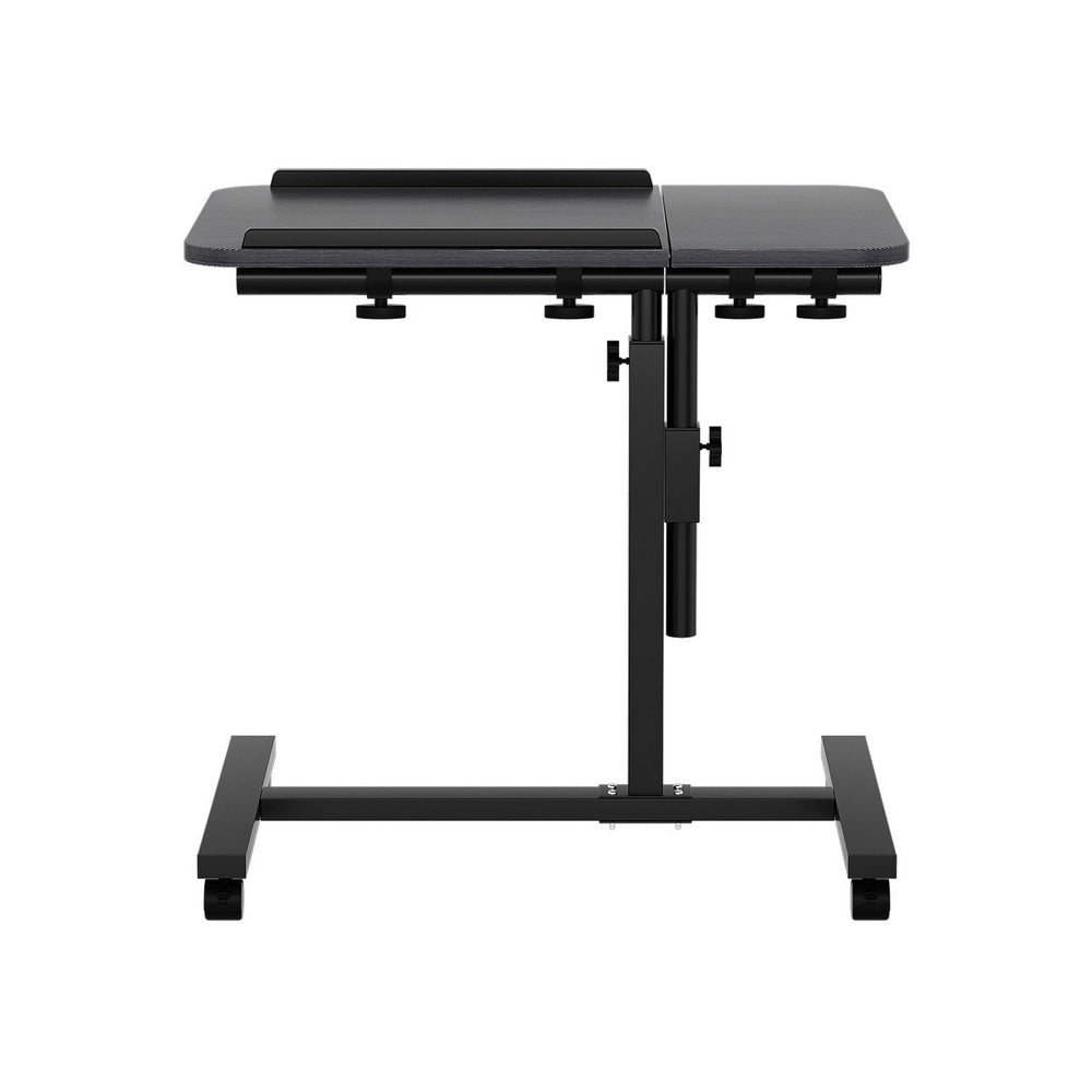 Artiss Laptop Desk Table Fan Cooling Black 60CM