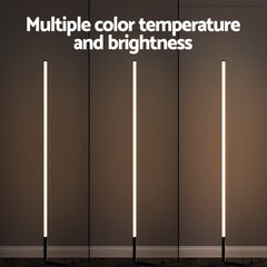 Artiss RGB LED Floor Lamp Remote Control Corner Light Stand Gaming Room 150CM