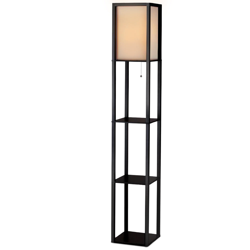Artiss Floor Lamp 3 Tier Shelf Shelf Storage LED Light Stand Home Room Vintage