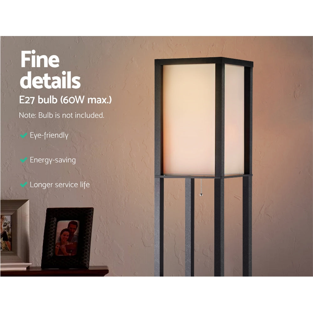 Artiss Floor Lamp 3 Tier Shelf Shelf Storage LED Light Stand Home Room Vintage