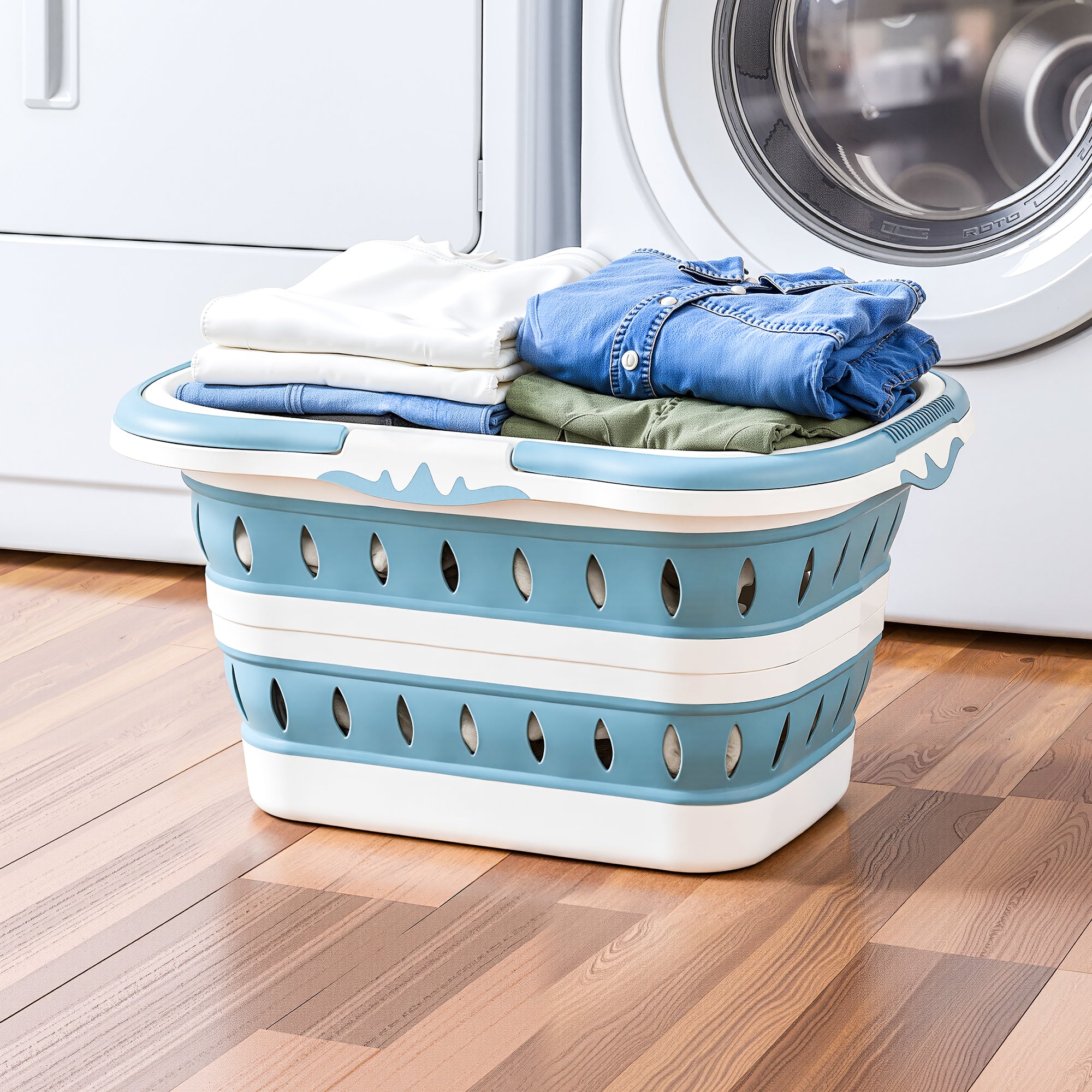 Artiss Laundry Basket Hamper Large Foldable Washing Clothes Storage Organiser