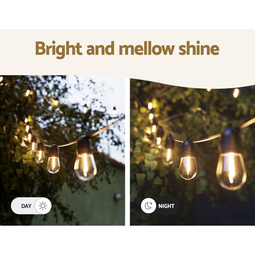 91m Festoon Lights Christmas Fairy String Lights Outdoor Party Garden Decor