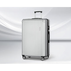 Wanderlite 28-inch Luggage Set with TSA Lock�ABS Hard Shell Travel Suitcase Organiser Luggage Case Light Grey