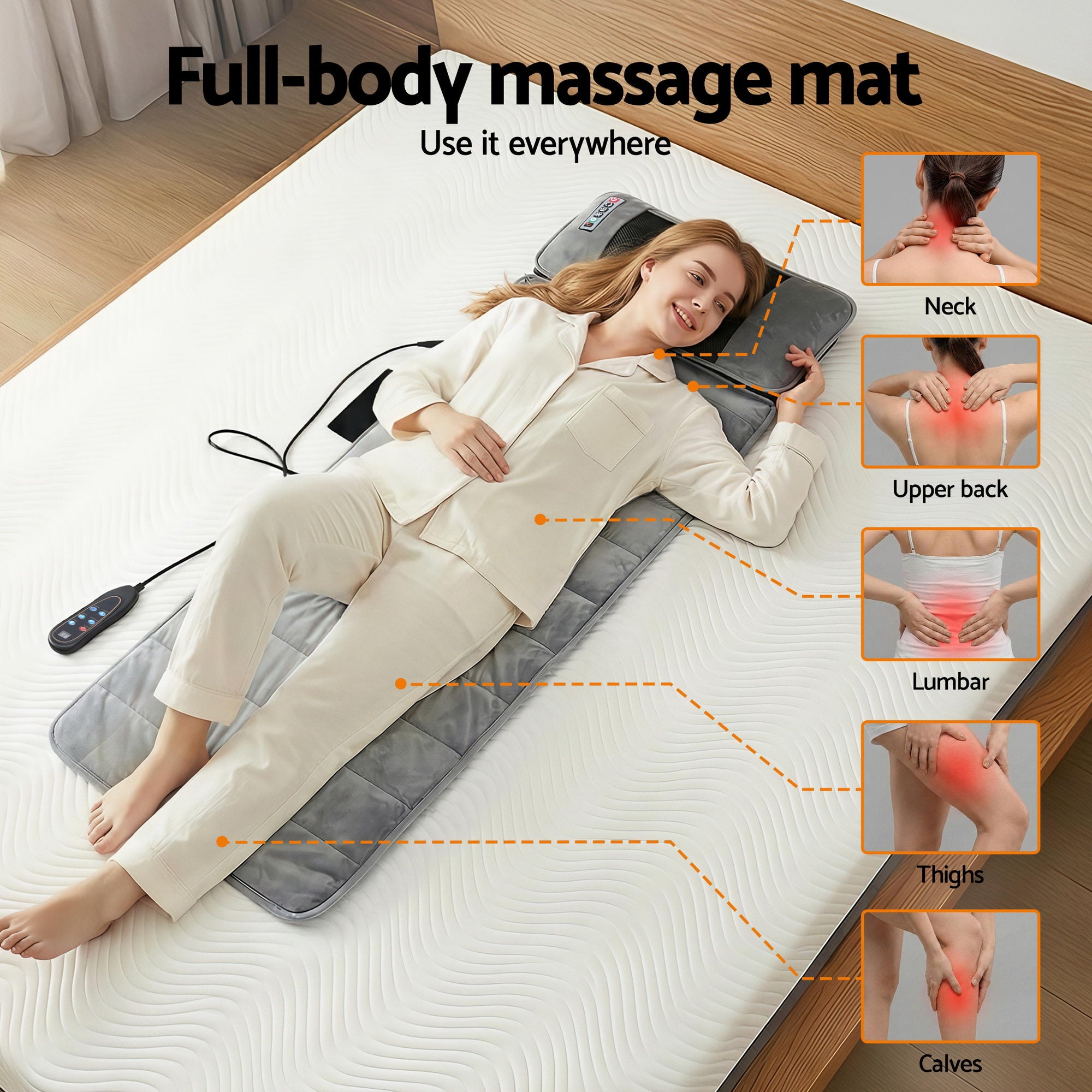 Livemor Massage Mat 10-nodes Vibration Heating Free Delivery