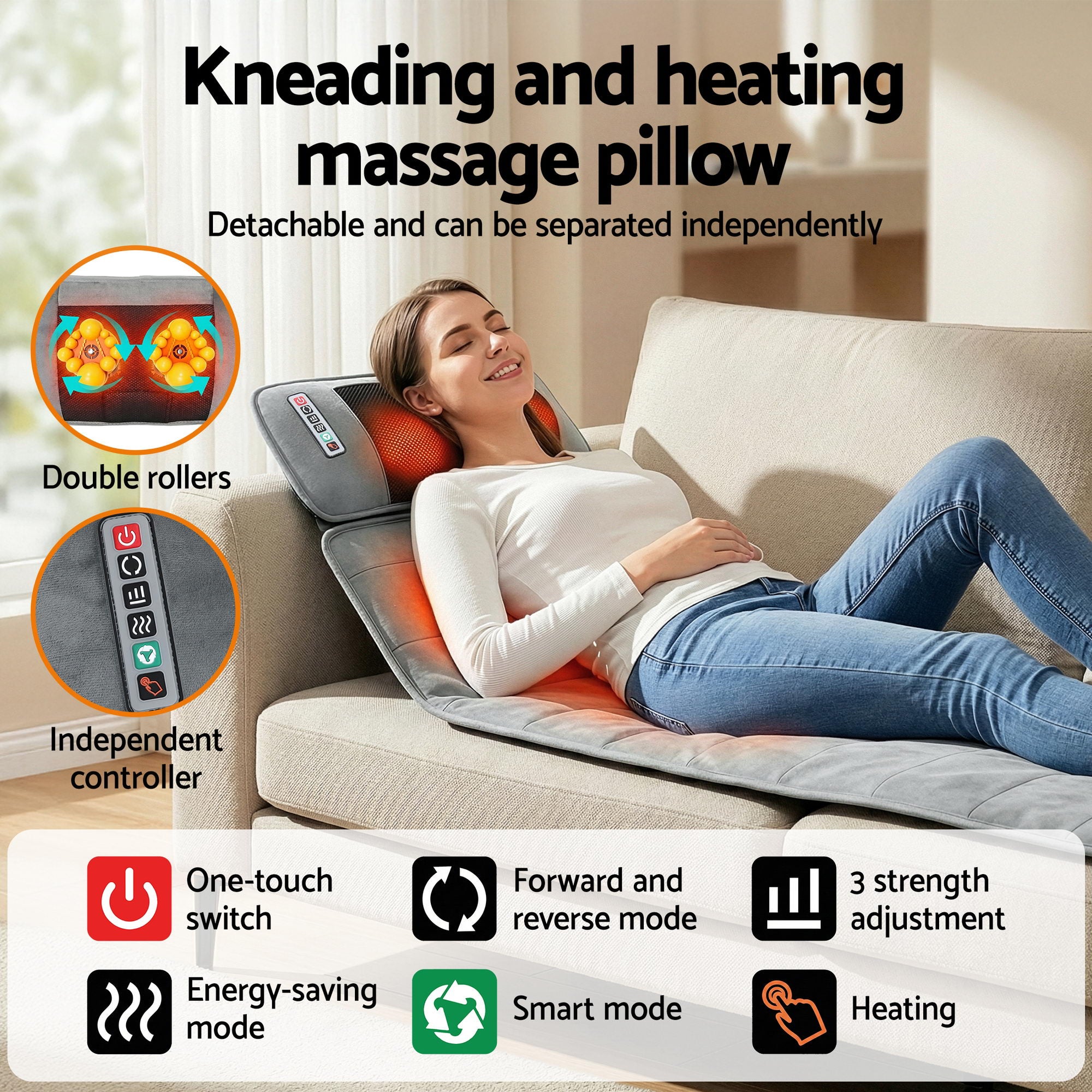 Livemor Massage Mat 10-nodes Vibration Heating Free Delivery