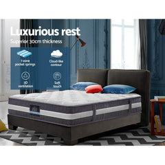 Giselle Bedding Queen Mattress Pocket Spring Queen 30cm