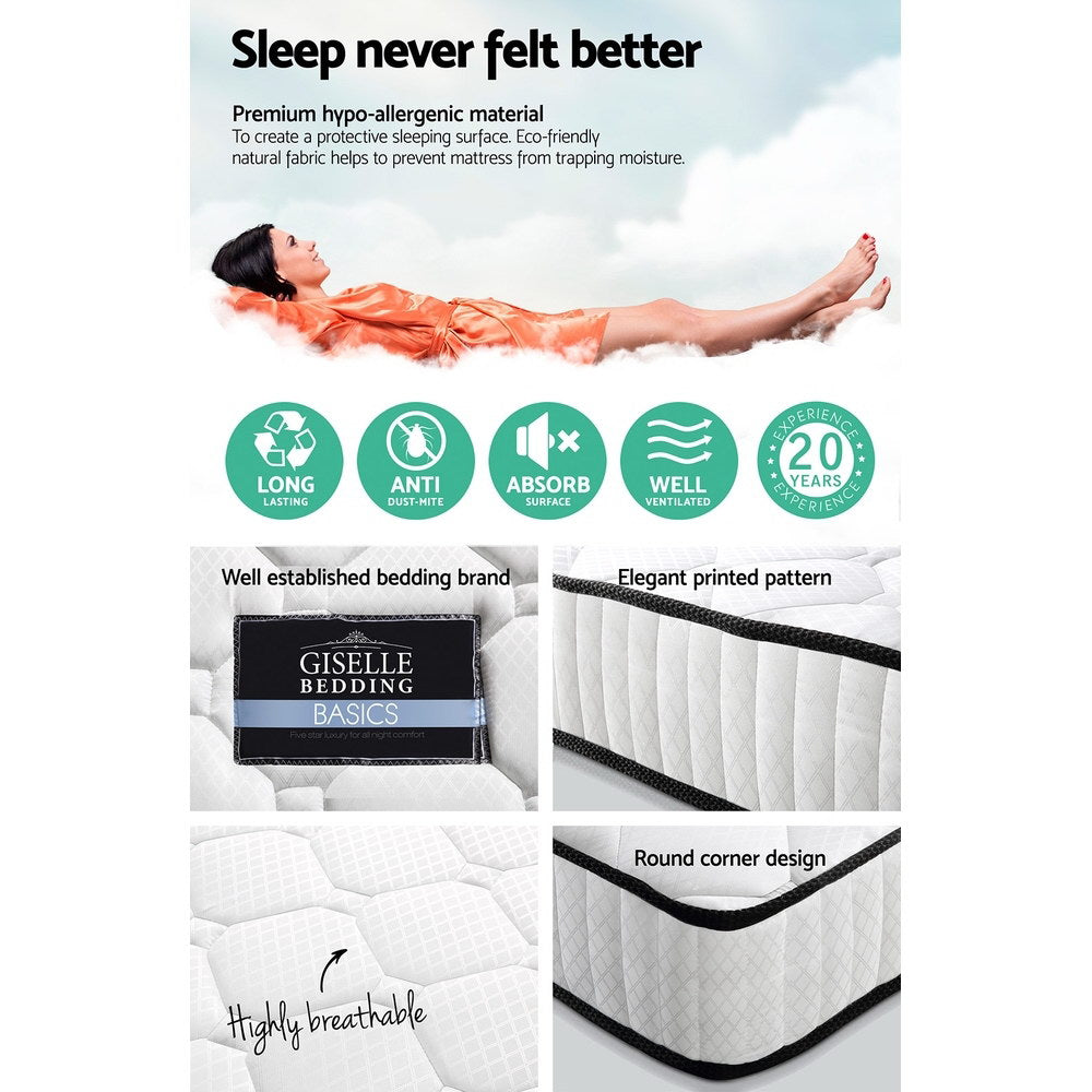 Giselle Bedding 21cm Mattress Tight Top Queen