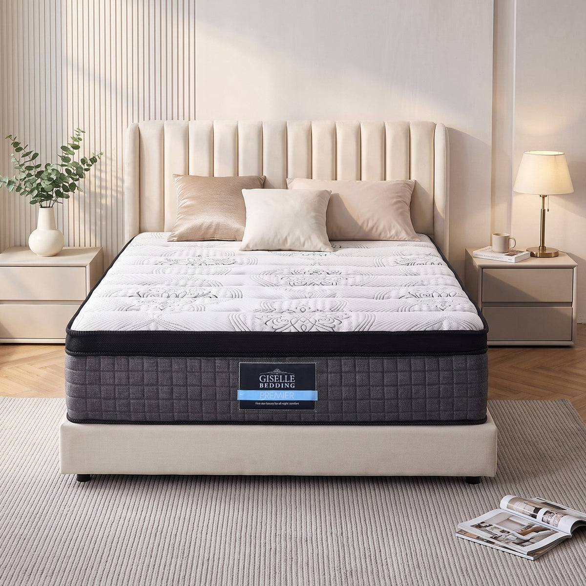 Giselle Bedding 34cm Mattress 9 Zone Latex Foam Queen