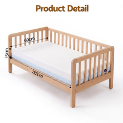 Giselle Bedding 15cm Cot Mattress, 38D Gel Memory Foam Cover
