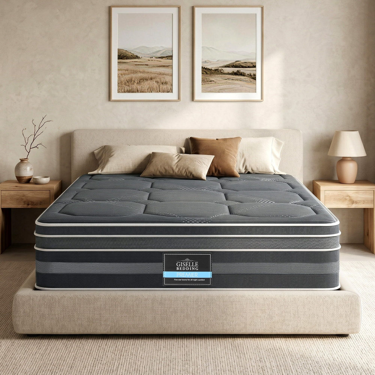 Giselle Mattress 35cm Hybrid Pocket Spring Euro Top Double