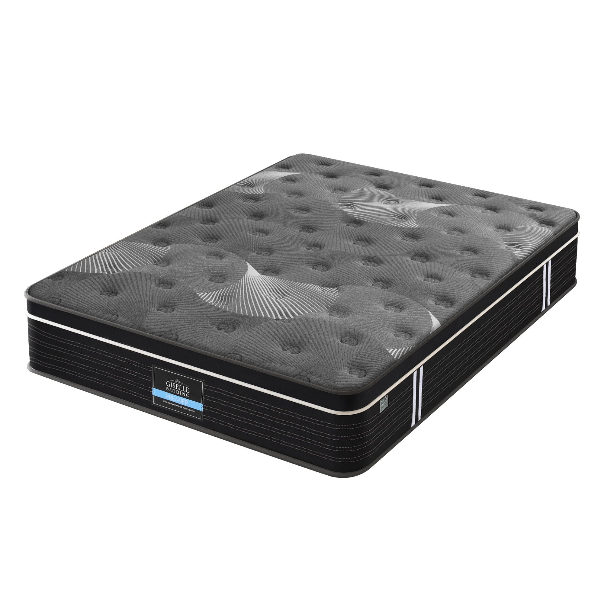Giselle Bedding 35cm Mattress Graphene Memory Foam Medium Firm Euro Top Mattresses Queen