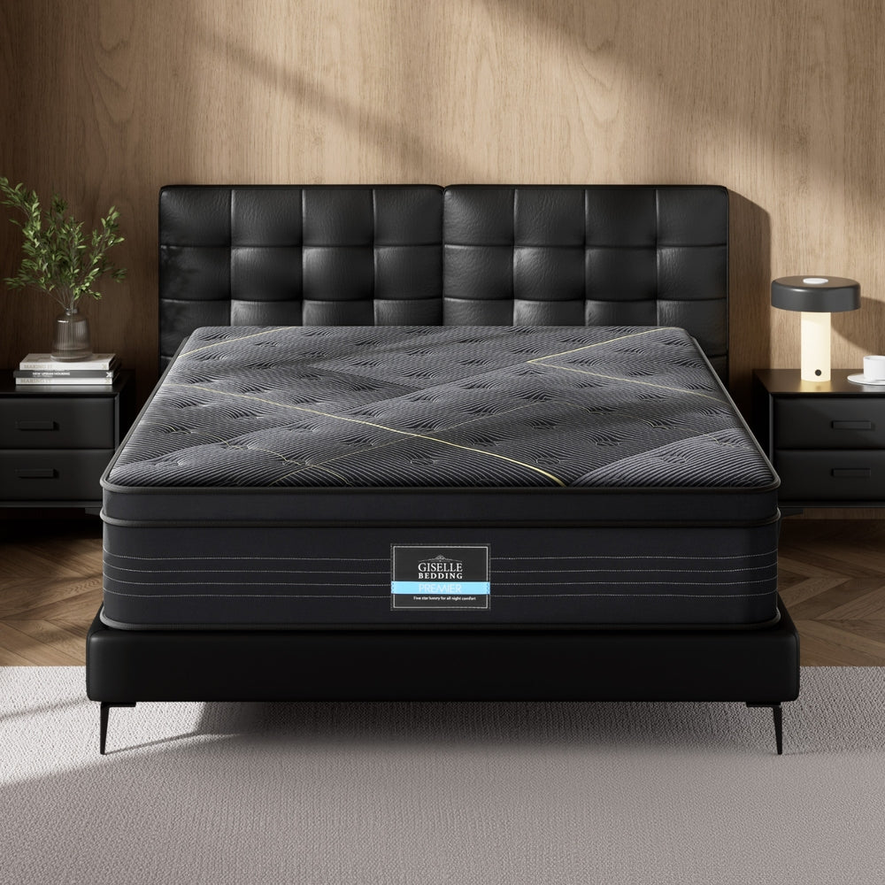 35cm Giselle Mattress Queen Bed Bamboo Pocket Firm Foam