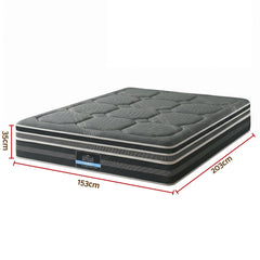 Giselle Mattress 35cm Hybrid Pocket Spring Euro Top Queen
