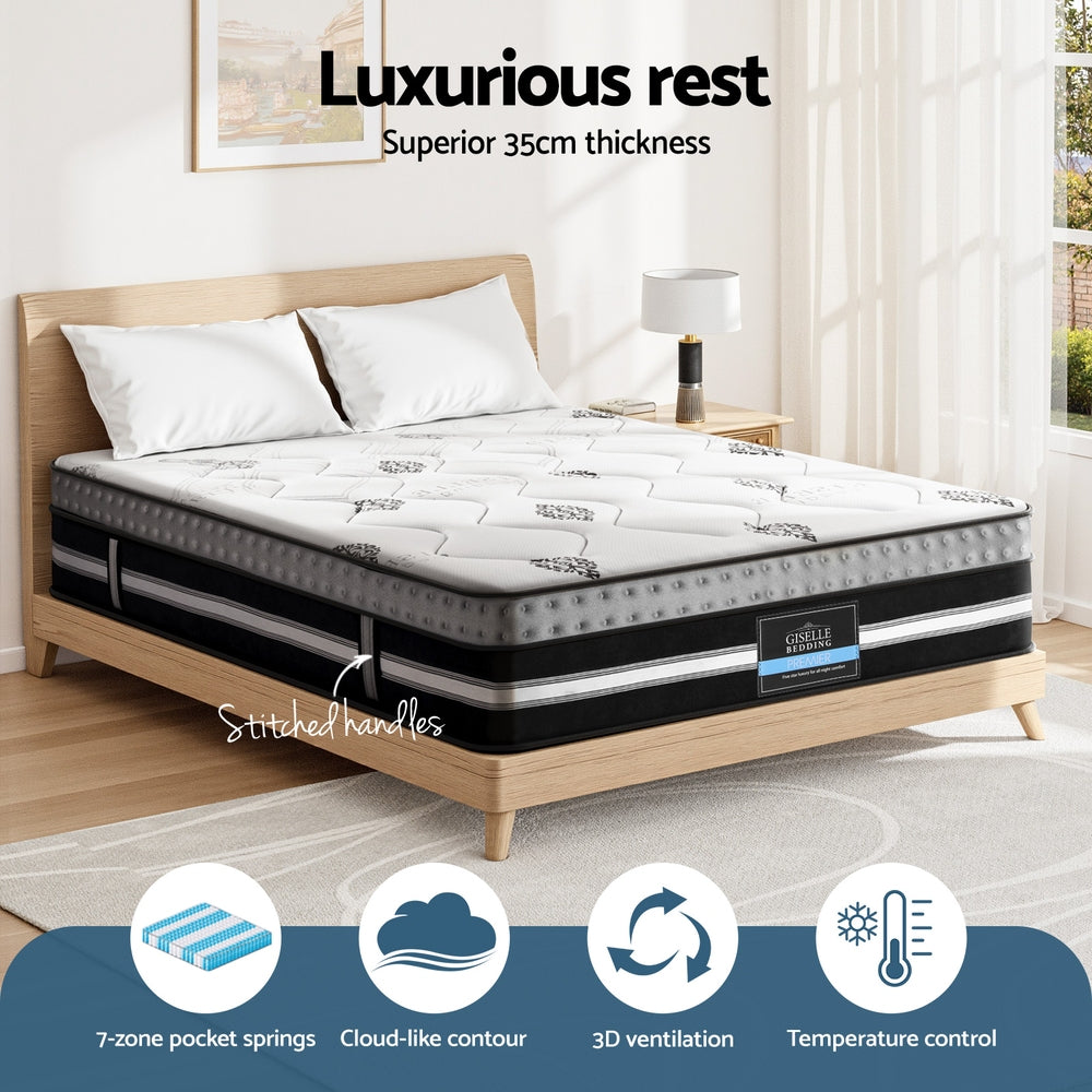 Giselle Bedding 35cm Mattress Cool Gel Memory Foam Queen