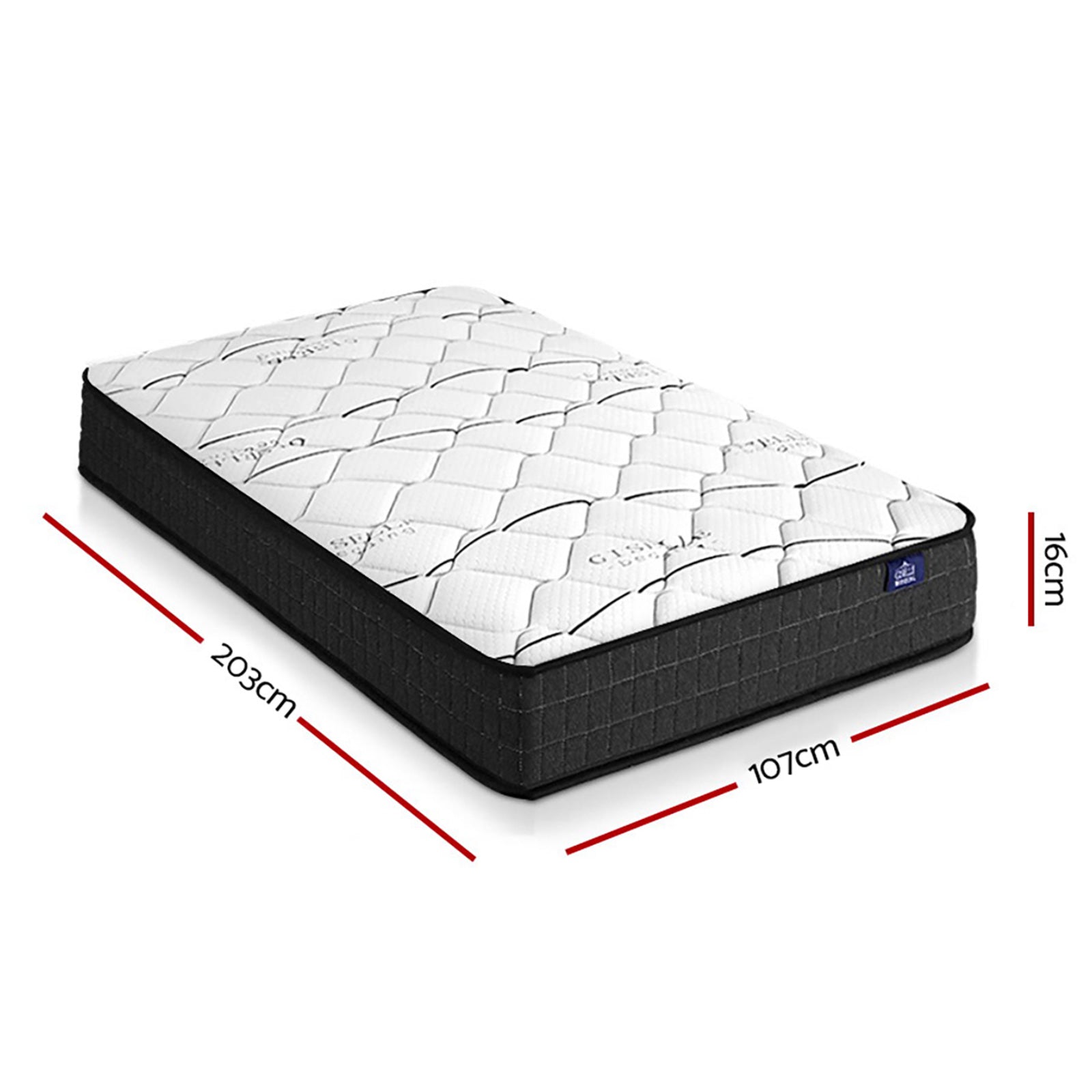 Giselle Bedding 16cm Mattress Medium Firm King Single