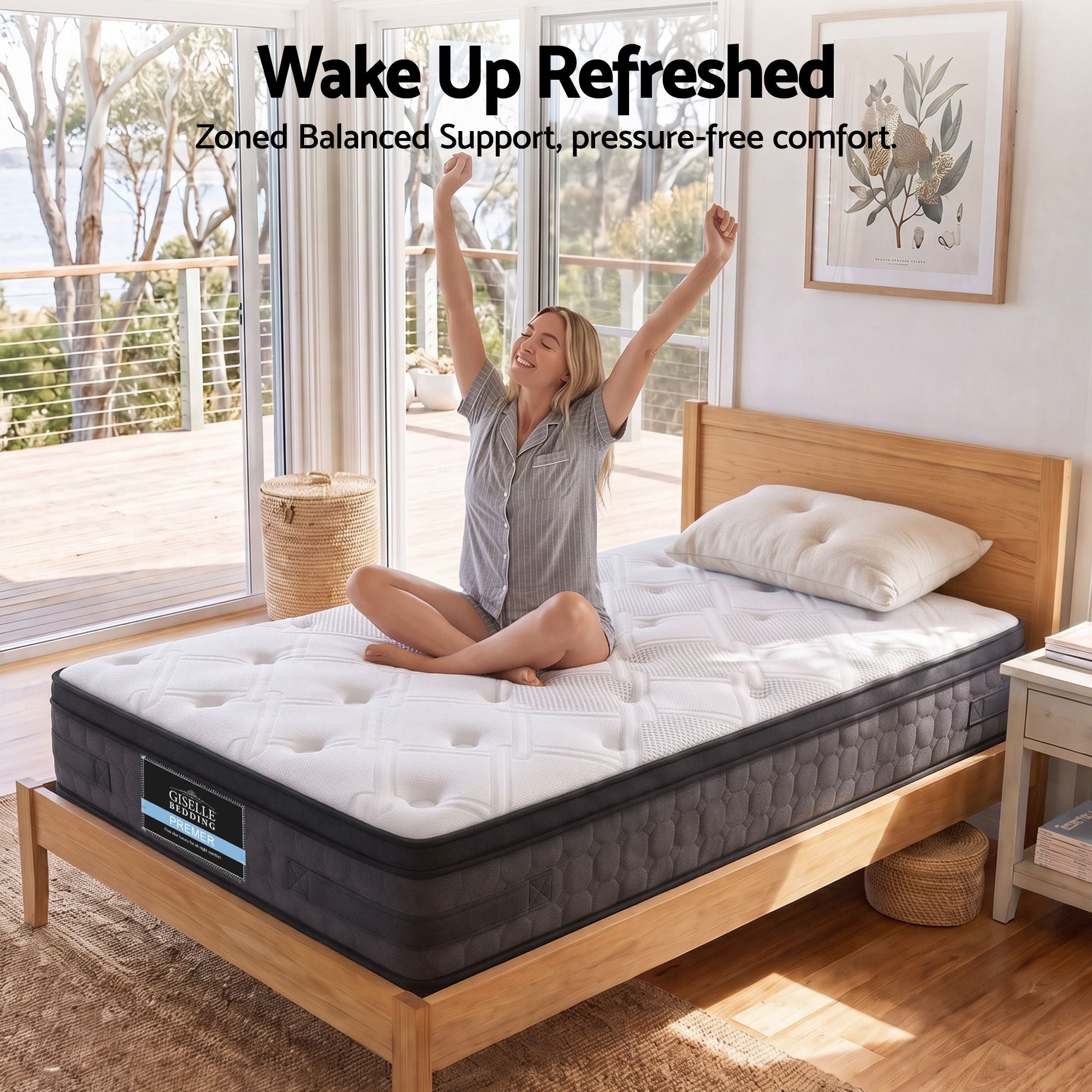 Giselle Bedding 36cm Mattress Cool Gel Memory Foam Single
