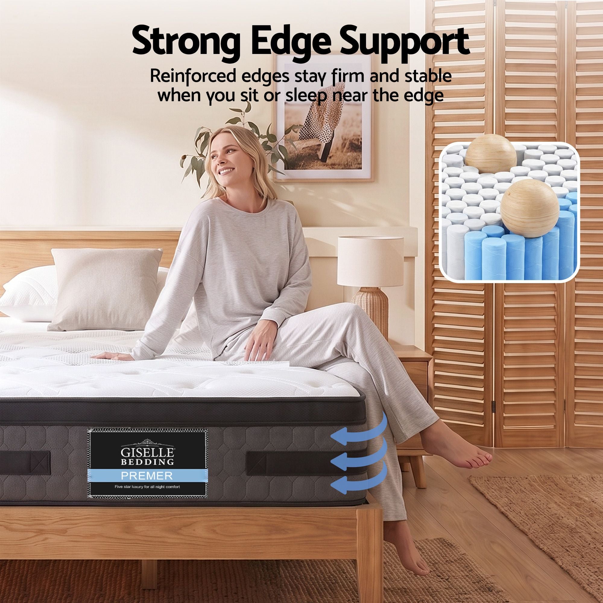 Giselle Bedding 36cm Mattress Cool Gel Memory Foam Single