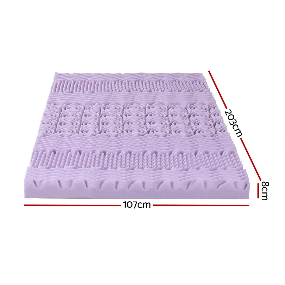 Giselle Bedding 8cm Memory Foam Mattress Topper Free Delivery