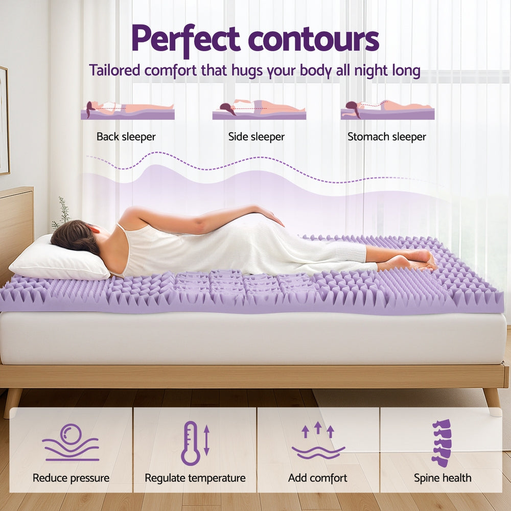 Giselle Bedding 8cm Memory Foam Mattress Topper Free Delivery