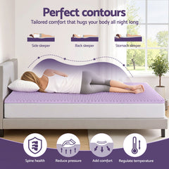 Giselle Bedding 5cm Memory Foam Mattress Topper Free Delivery