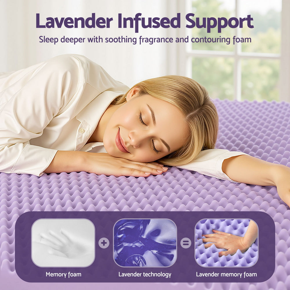 Giselle Bedding 5cm Memory Foam Mattress Topper Free Delivery