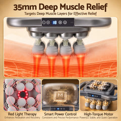 Everfit Deep Tissue Massager 16 Heads with 20 Intensities Deep Percussion