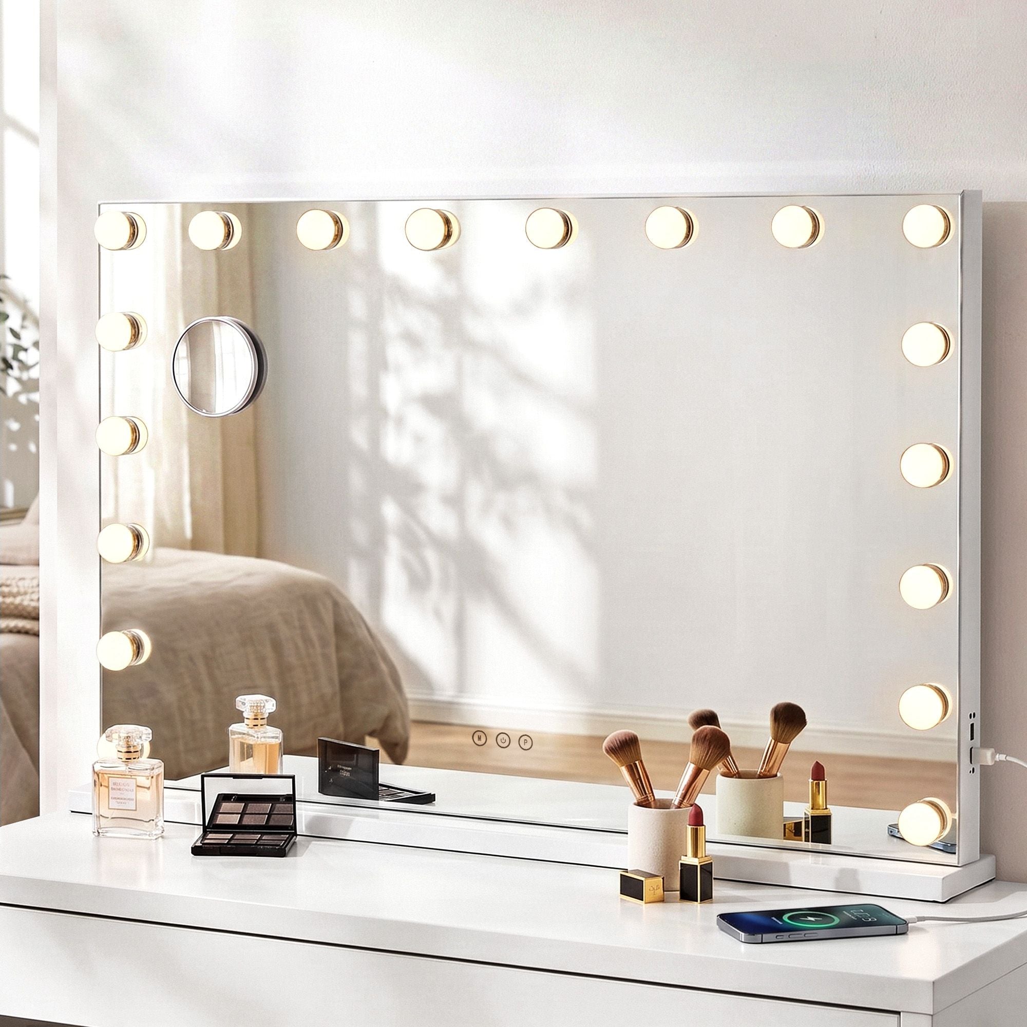 Embellir 90x60cm Makeup Mirror Large Hollywood Vanity Mirror with 18 Dimmable