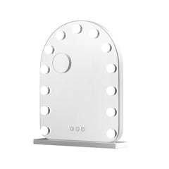 Embellir Makeup Mirror 40x50cm Dressing Vanity LED Bulb Light with 5x Magnification White Arch