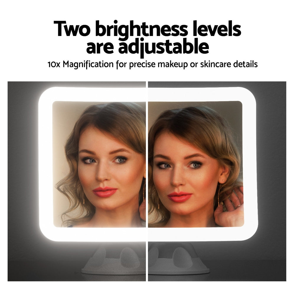 Embellir Makeup Mirror 10X Magnification LED Light Adjustable Rotation Cordless