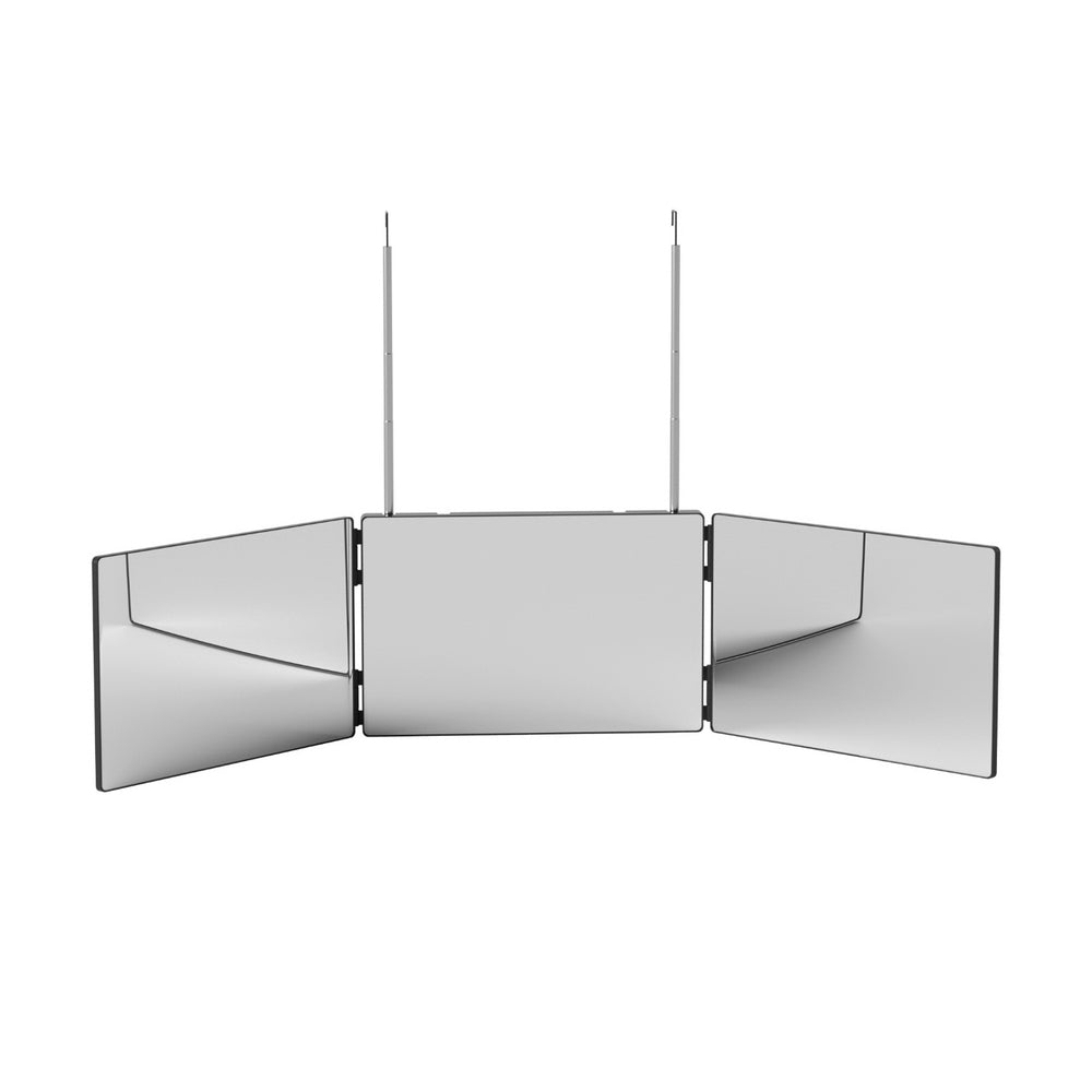 Embellir Trifold Mirror Makeup Portable with Height Adjustable 3 Way Telescoping Hook Hair Cutting Styling