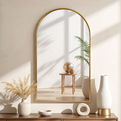 Embellir 86x50cm Arched Wall Mirror Vanity Makeup Home Decor