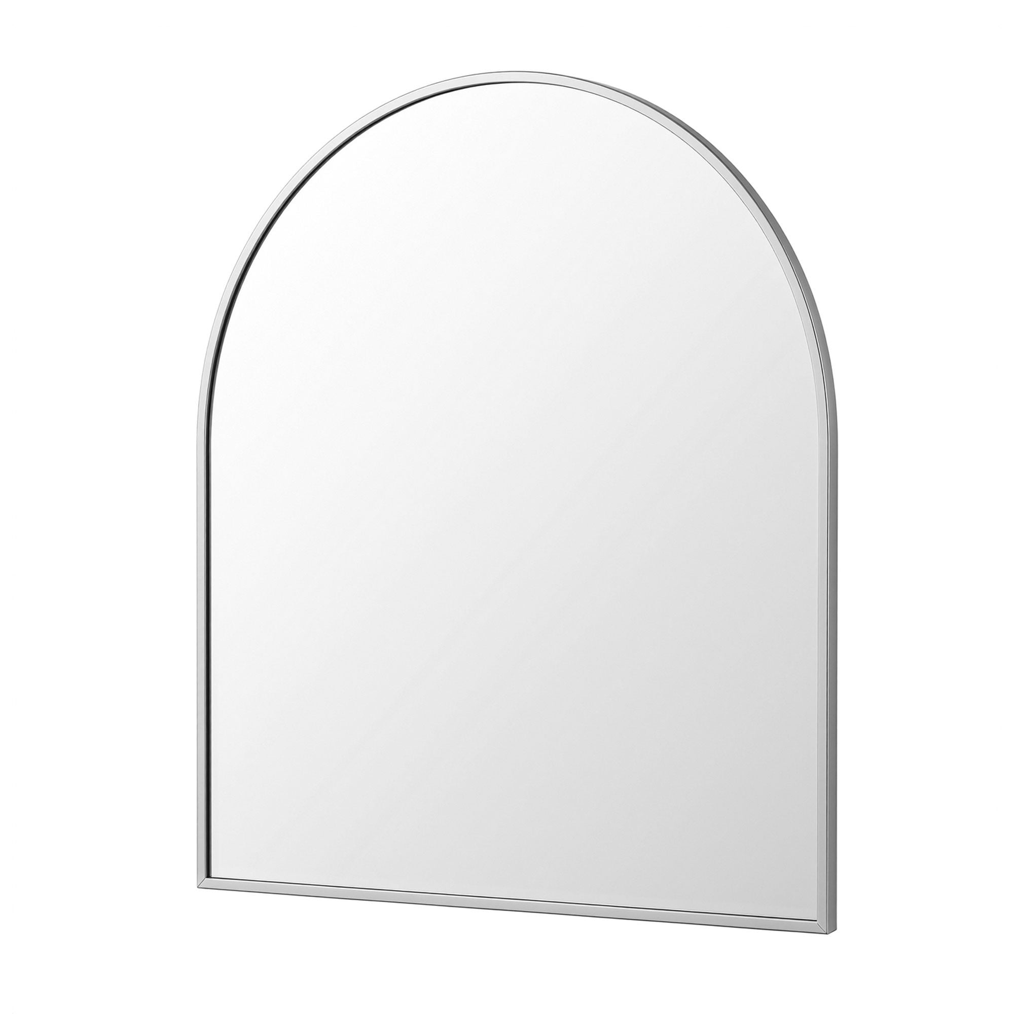 Embellir Arch Wall Mirror, Decorative Silver Frame Mirrors, 86x81cm Bathroom