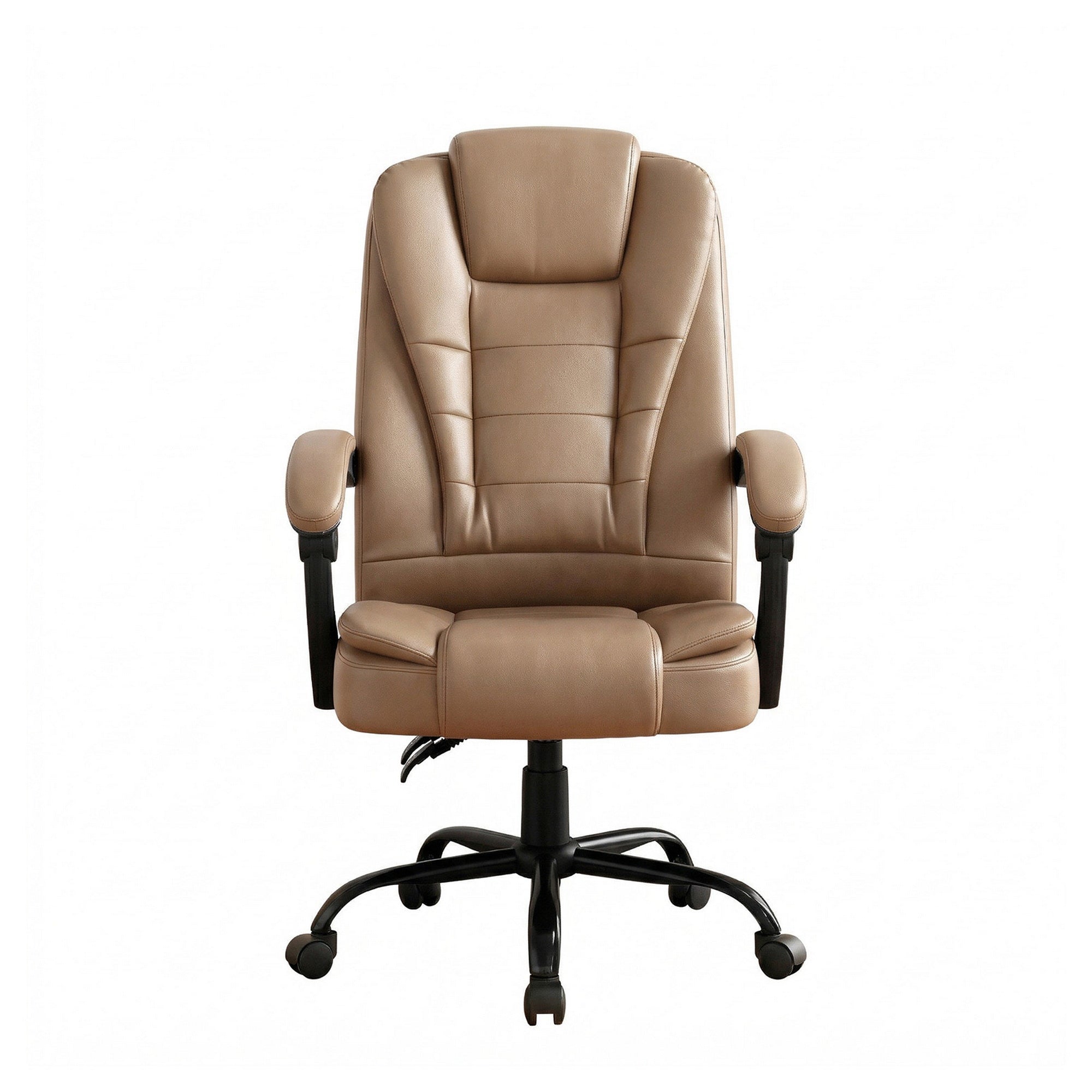 Artiss 2 Point Massage Office Chair PU Leather Espresso