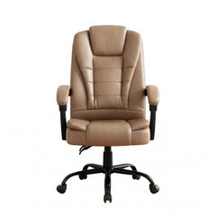 Artiss 2 Point Massage Office Chair PU Leather Espresso