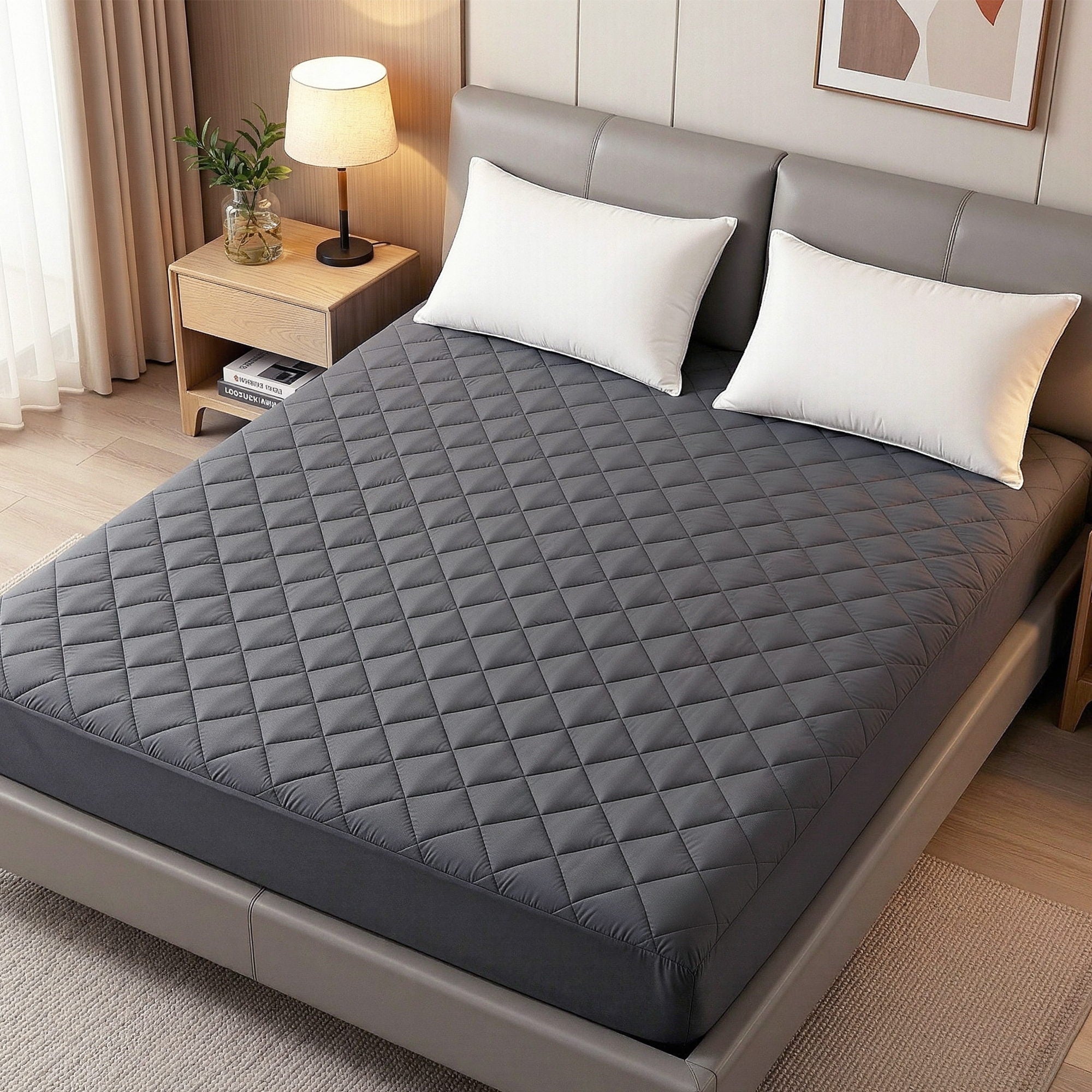 Giselle Bedding Water-Resistant Mattress Protector Microfiber 360° Free