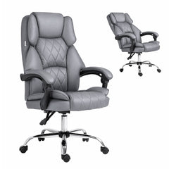 Artiss Executive Office Chair Recliner Grey
