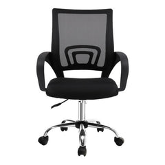 Artiss Mesh Office Chair Mid Back Black
