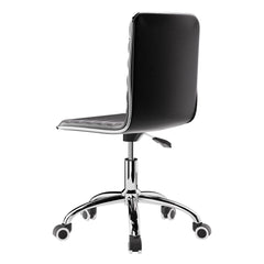 Artiss Office Chair Conference Chairs PU Leather Low Back Black