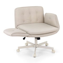 Artiss Criss Cross Chair with Wheels & Adjustable Armrests, Ergonomic Cross