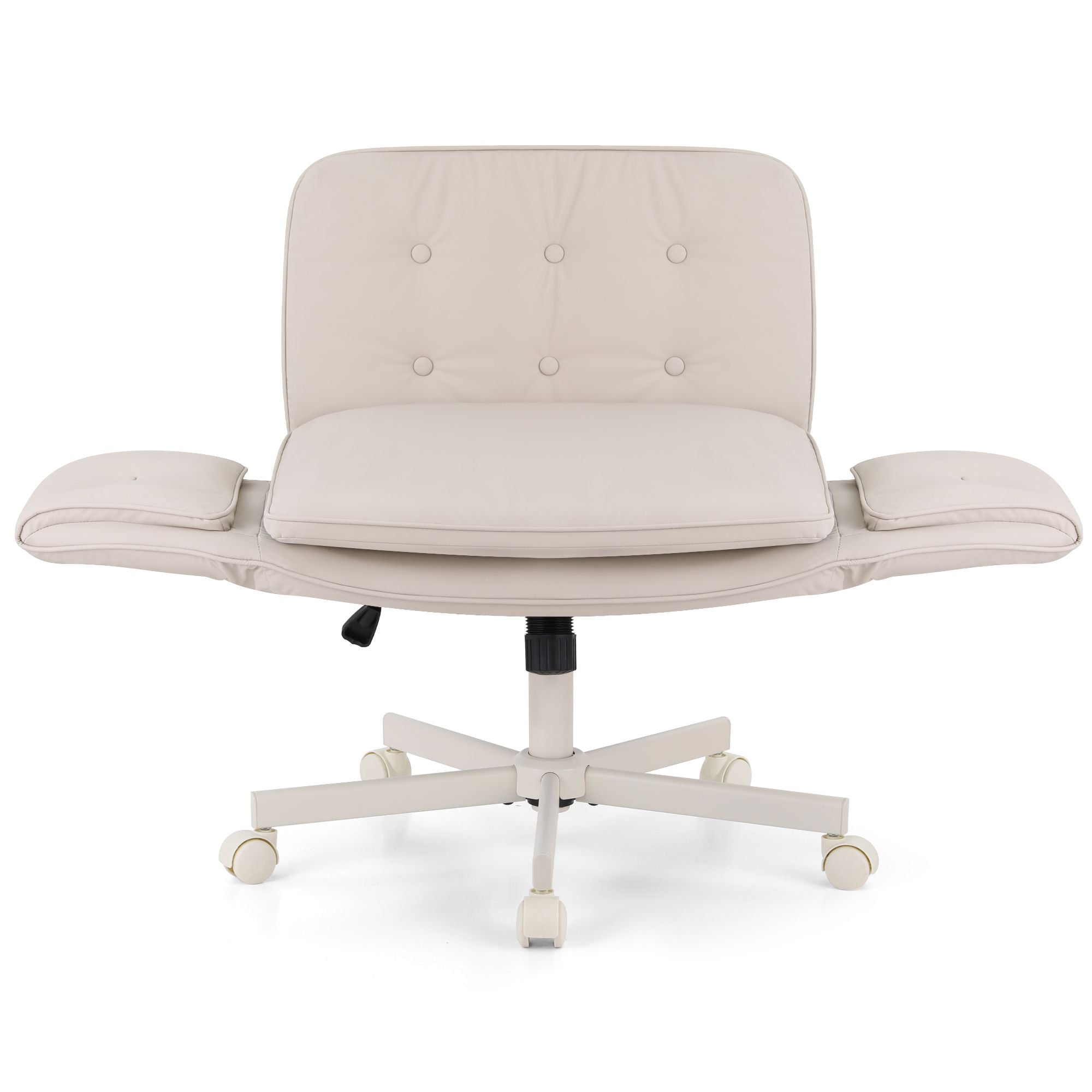 Artiss Criss Cross Chair with Wheels & Adjustable Armrests, Ergonomic Cross