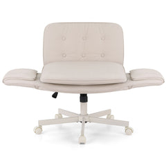 Artiss Criss Cross Chair with Wheels & Adjustable Armrests, Ergonomic Cross