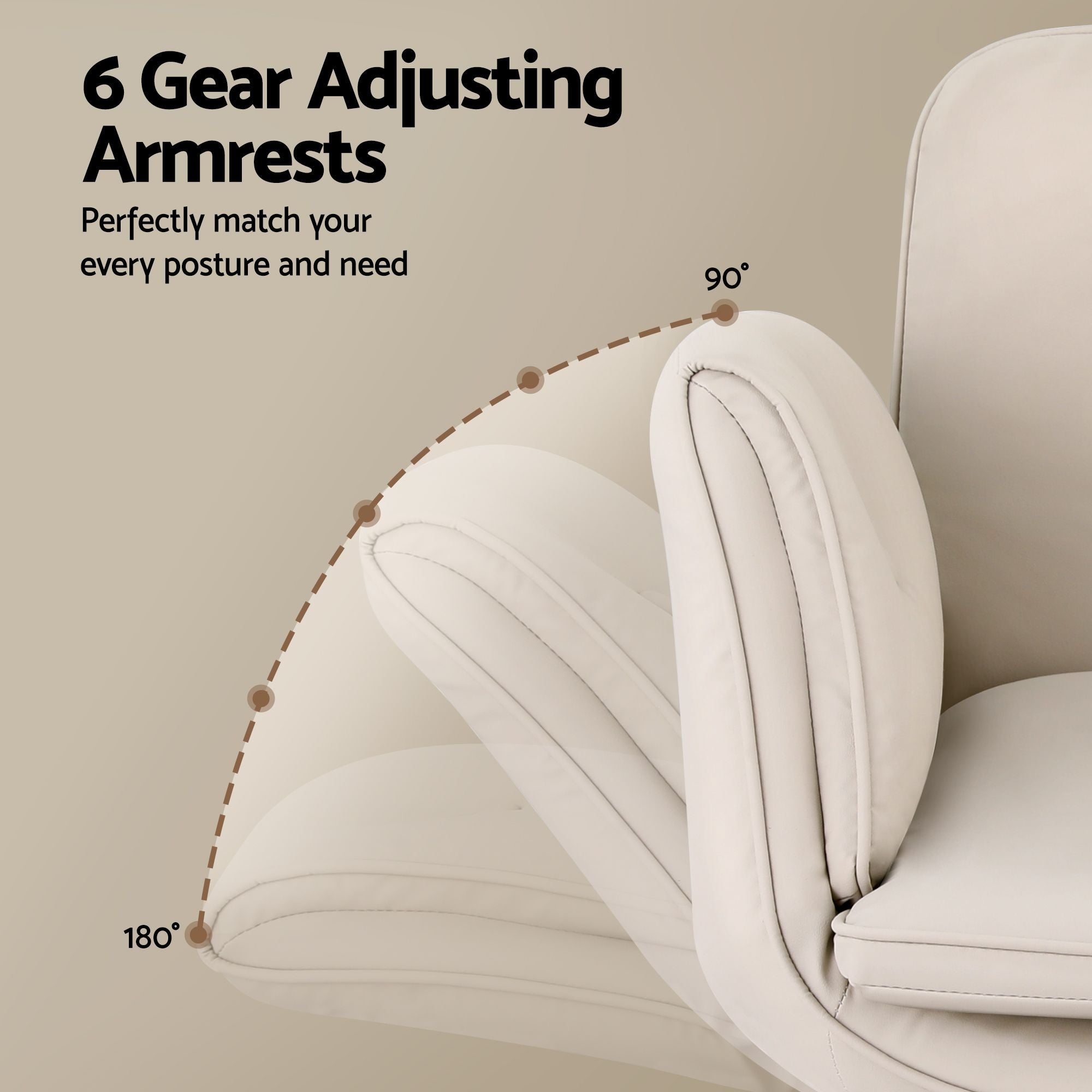 Artiss Criss Cross Chair with Wheels & Adjustable Armrests, Ergonomic Cross